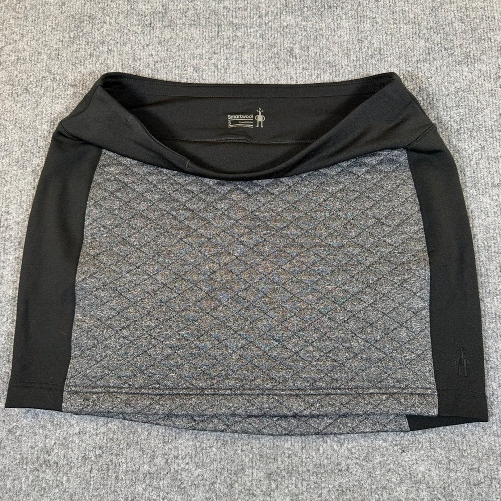 Smartwool Womens Merino Wool‎ Blend Quilted Skirt Gray Activewear Small 3120